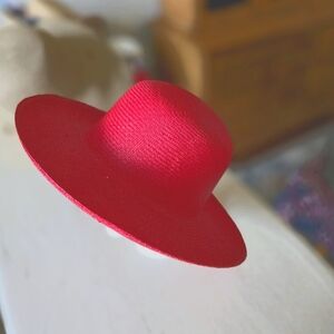 Pantropic Red Straw Hat